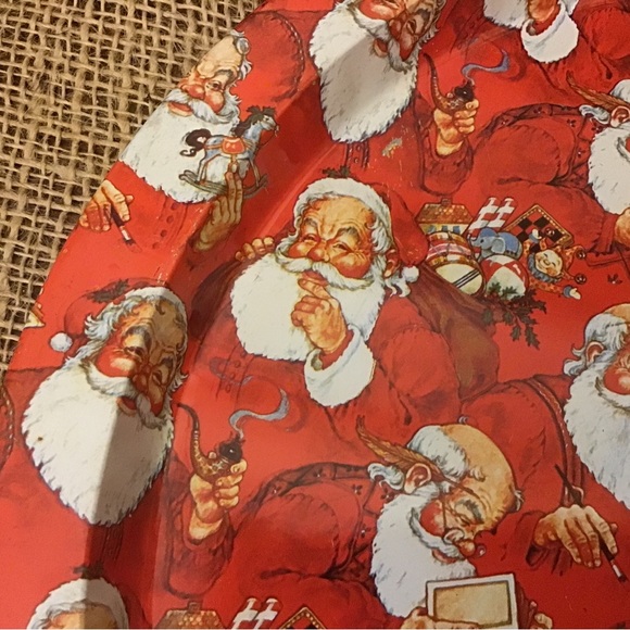 Vintage retro Santa tin tray - Picture 3 of 4